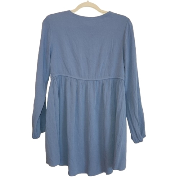 Ariat Tribal Tunic Size S Blue Embroidery & Beading High Low Peasant Bohemian - Picture 3 of 15